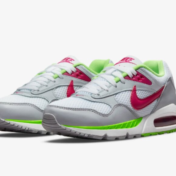 Size 7 - Nike Air Max Correlate White Fireberry Lime Green W - Picture 2 of 8